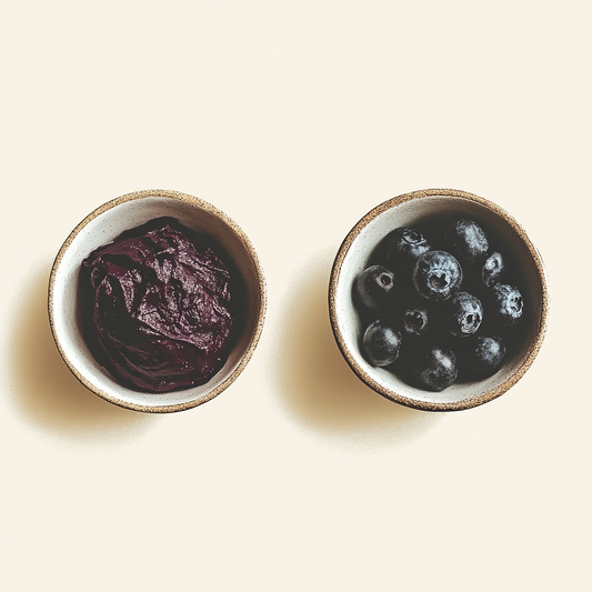 Are açaí and blueberries the same?