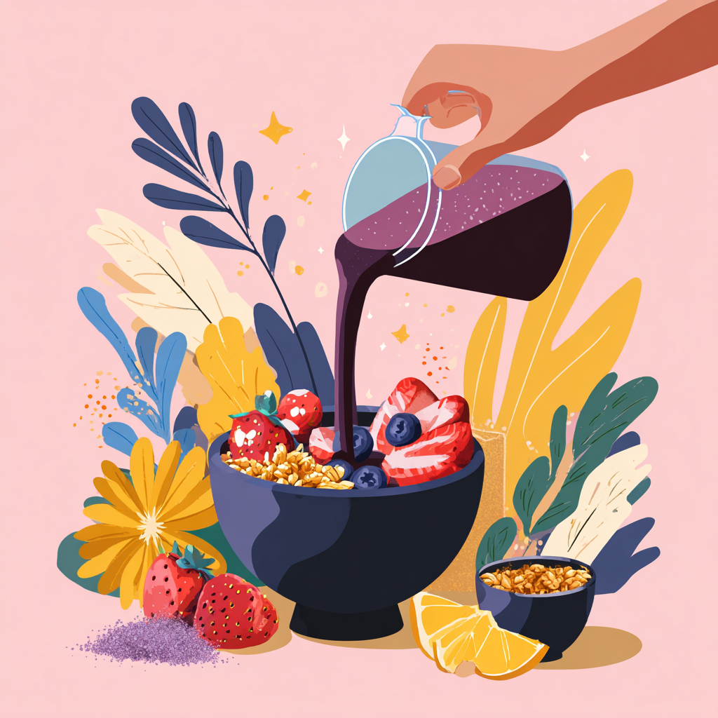 Here’s how to make an açaí bowl with powder