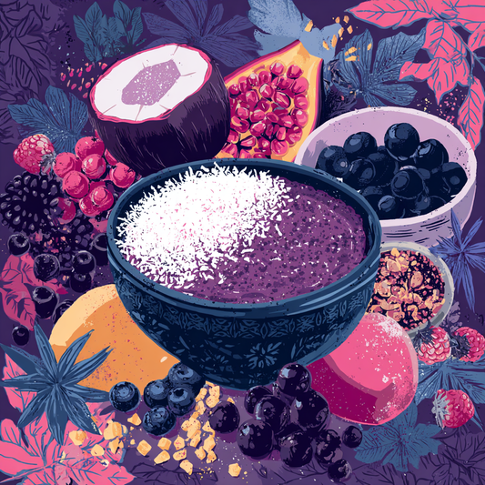 What are the ingredients of an açaí bowl?